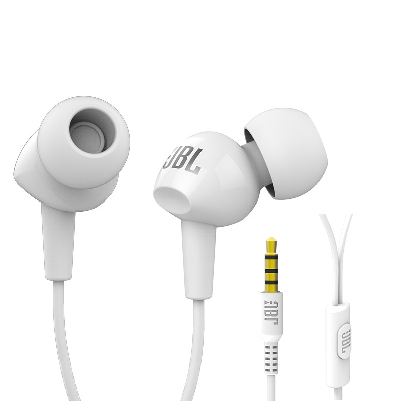 JBL C100SI 入耳式耳机 带耳麦可通话 苹果安卓手机通用 游戏耳机 立体声超轻盈 