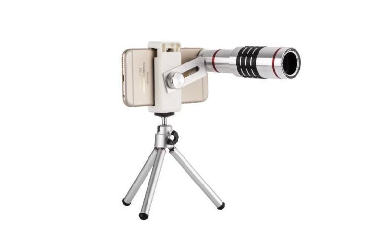 通用金属万能夹18倍望远镜头 18X手机摄像镜头 18倍长焦手机镜头