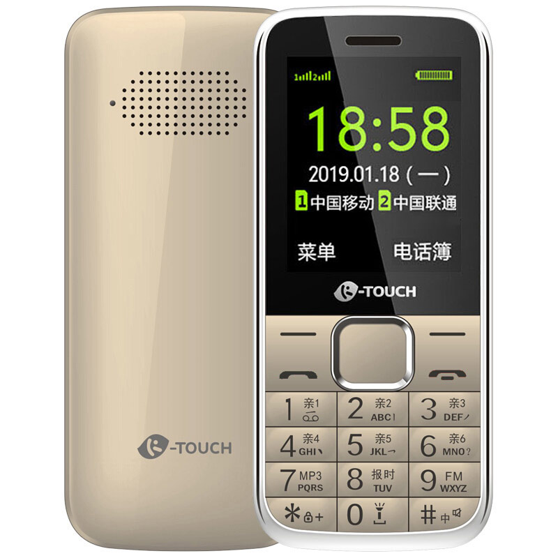 天语（K-TOUCH）Q21C 直板按键 老人手机 电信2G 老年手机 学生备用功能机