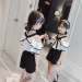 童装女童套装夏装 2019新款韩版潮儿童夏季 女孩雪纺时髦两件套洋气