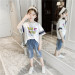 女童夏装套装2019新款韩版儿童时髦潮童装中大童休闲两件套超洋气