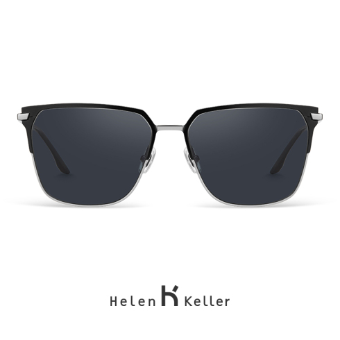 海伦凯勒2019新款方框太阳镜男偏光镜驾驶墨镜潮开车蛤蟆镜H8858