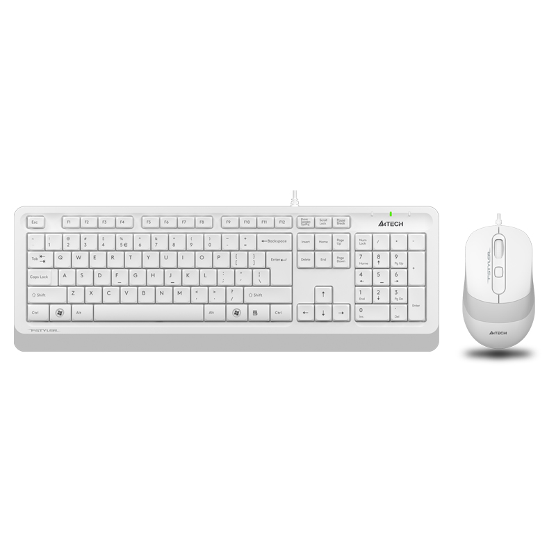 双飞燕F1010USB有线键盘鼠标套装键鼠笔记本电脑办公家用