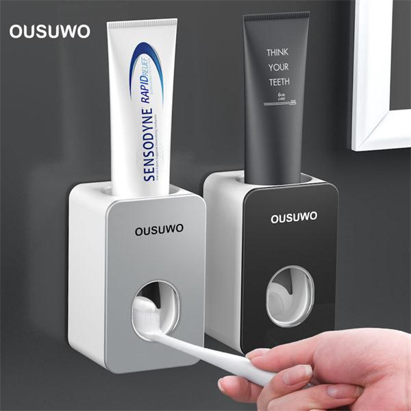 创意浴室壁挂式自动挤牙膏器 抖音懒人神器便携式牙膏挤压器