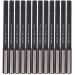 得力S75中性笔 0.5mm金属笔夹黑色签字笔碳素笔水笔12支/盒