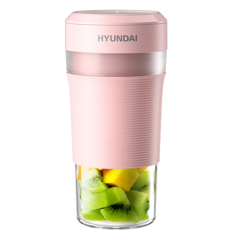 HYUNDAI/韩国现代 便携式榨汁机 星果杯迷你料理机家用原汁机果汁机 有线QC-JB2313 