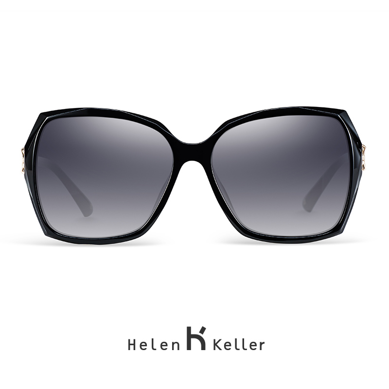 海伦凯勒太阳镜女潮偏光 方框时尚女士眼镜 明星同款墨镜 H8512