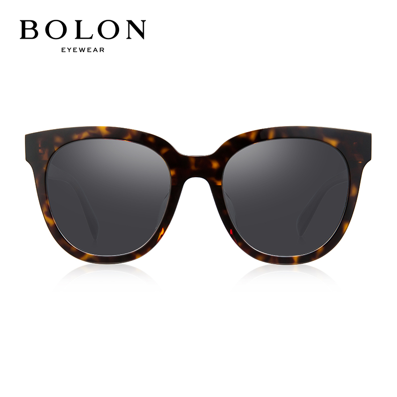 暴龙BOLON 时尚猫眼框太阳镜 板材简约墨镜 BL3015