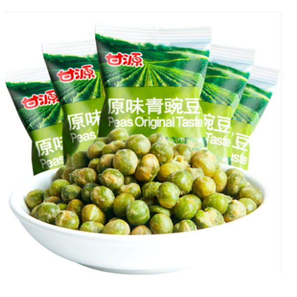 甘源青豌豆250g/500g蒜香原味青豆独立小包装炒货办公室休闲零食品