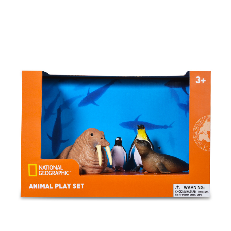 动物仿真玩具模型儿童摆件南北极动物玩具儿童企鹅海象海豹