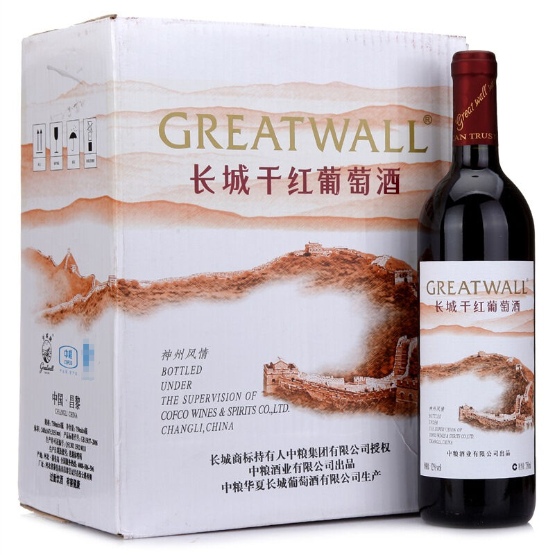 长城（GreatWall）红酒 华夏葡园神州风情干红葡萄酒 750ml*6瓶 12%vol