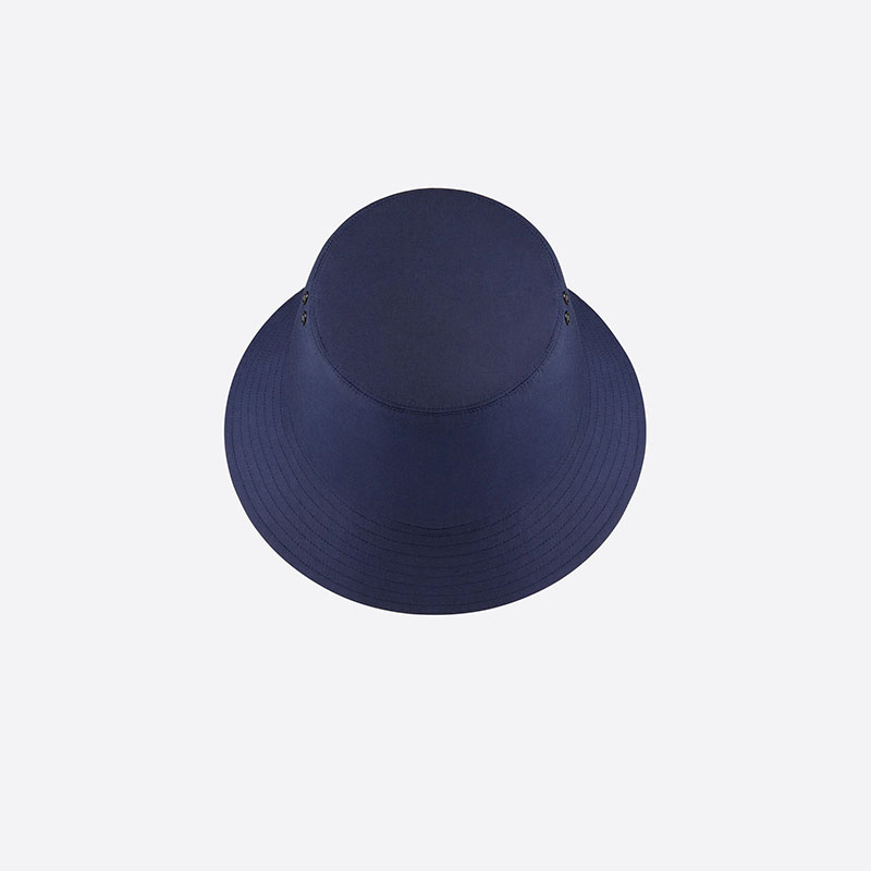 迪奥/Dior TEDDY D CD OBLIQUE蓝色窄帽檐渔夫帽
