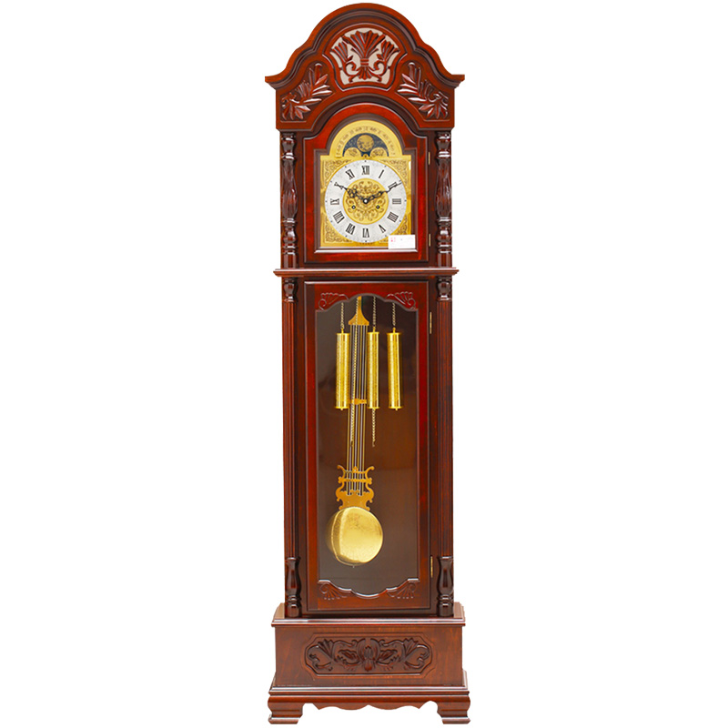 北极星 落地钟 高档实木中式客厅 创意复古机械钟钟表装饰座钟 L1367 20天机芯