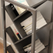 帅力 书架 树形落地实用简易书柜钢木多层储物置物架子 