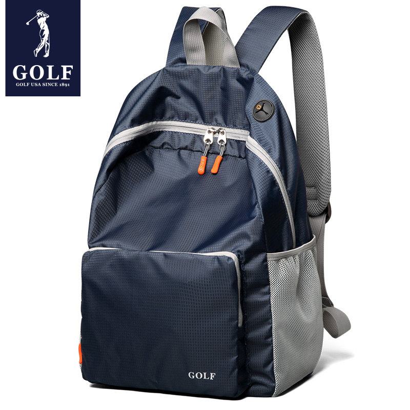 GOLF/高尔夫双肩包女男背包多色防水轻便携带旅行包户外包折叠包 D582732