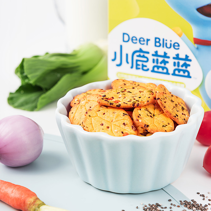 小鹿蓝蓝 神奇饼干2盒 牛奶蔬菜小包装不上火宝宝零食