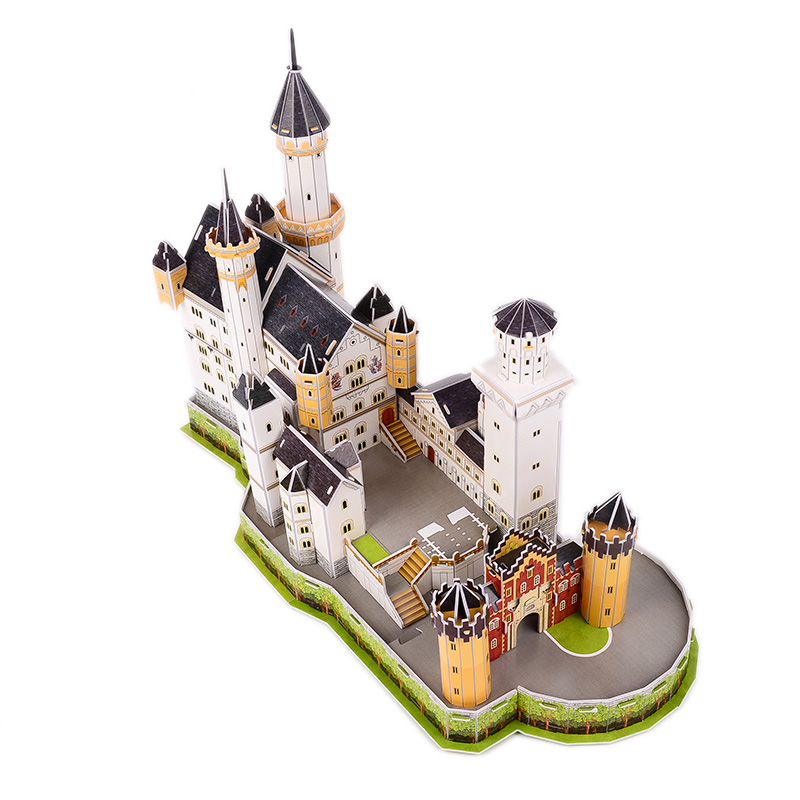 德国新天鹅城堡立体拼图diy拼装模型3D纸模著名建筑地标益智玩具
