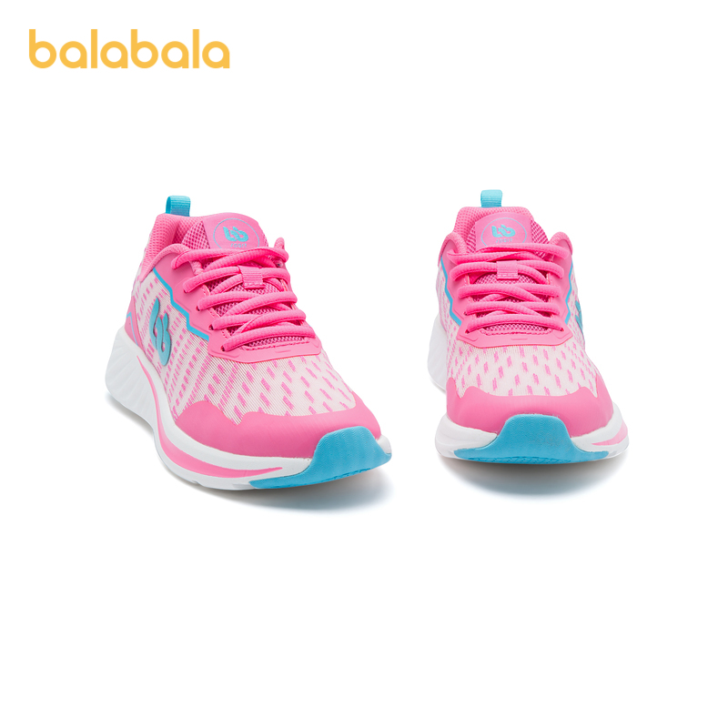 巴拉巴拉儿童运动鞋轻便跑鞋 女童夏季小童鞋子中大童撞色