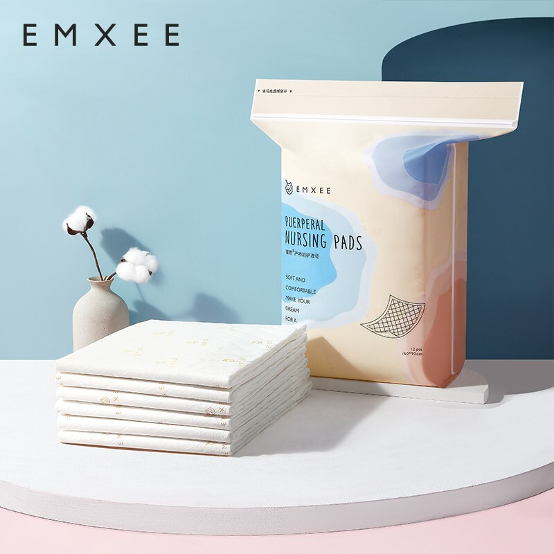 嫚熙(EMXEE) 产妇产褥垫孕妇护理垫一次性床垫防水护垫12片 60*90cm MX-6003
